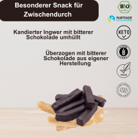 Ingwer-Sticks in 100% Kakao Bio
