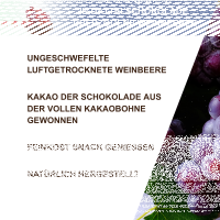 Weinbeeren in Dattel Schokolade, Roh, Bio & Fair