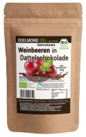 Weinbeeren in Dattel Schokolade, Bio &amp; Fair