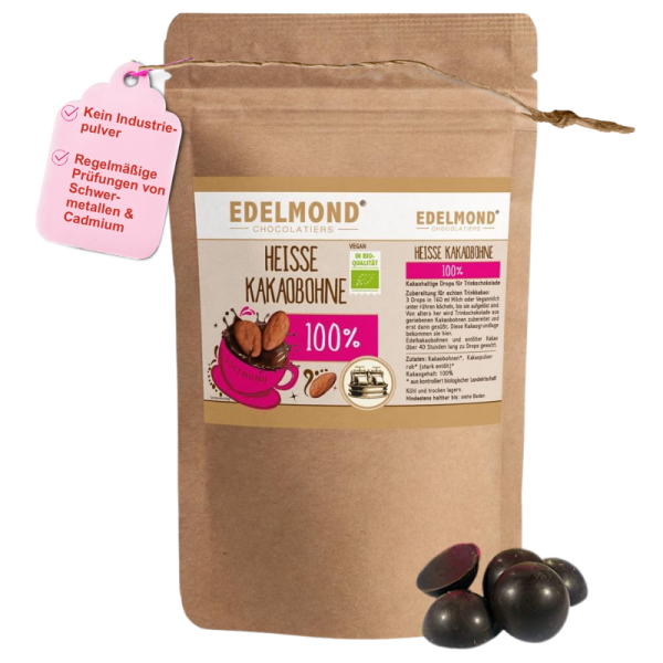 Trinkschokolade 100% Kakaobohne ohne Zucker 750g