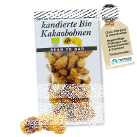 Kandierte Bio/Fair Kakaobohnen 90 g