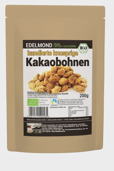 Kandierte Bio/Fair Kakaobohnen 200 g