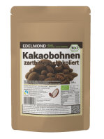 Kakaobohnen in Edelbitter Schokolade; Bio &amp; Fair 200g