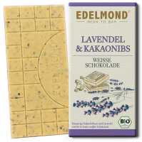 Lavendel &amp; Nibs, wei&szlig;e Schokolade, Bio