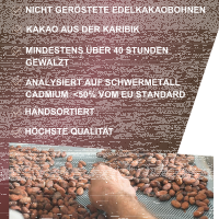 Schokoladen-3 Set Roh Geröstet Unfermeniert 100