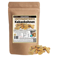 Kakaobohnen unfermentiert, sonnengetrocknet