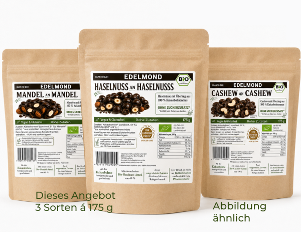 Nuss an Kakao Auswahl 3 x 175 g