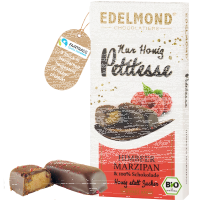 Himbeere in Marzipan + 100%-Schokolade, Bio