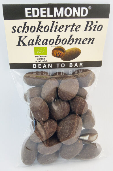 Knackige Bio-Kakaobohnen, zartbitter umhüllt  90 g