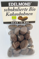 Kakaobohnen in Edelbitter Schokolade; Bio &amp; Fair  90g