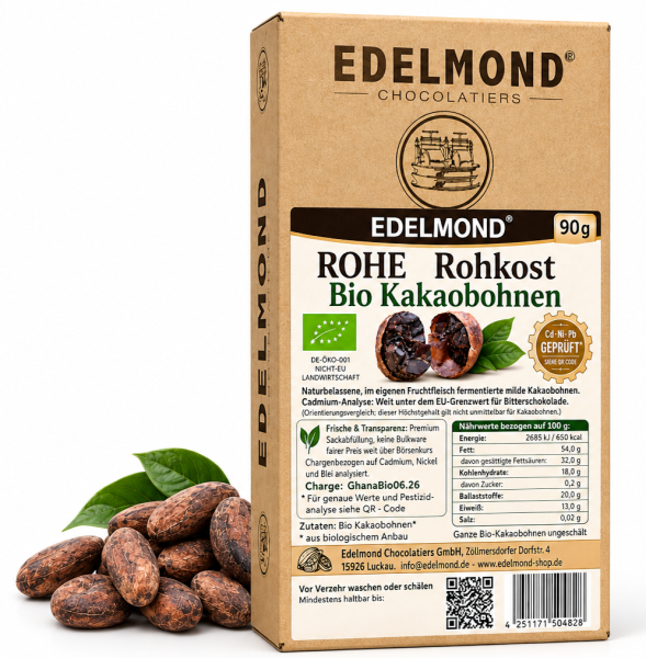 Rohe Bio Kakaobohnen Probierpack 90g