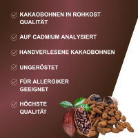 Rohe Bio Kakaobohnen Probierpack 90g