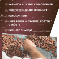 Kakaobohnen in 100% Kakao, Bio & Fair