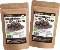 Kakaobohnen in 100% Kakao, Bio ohne Zucker - 350g