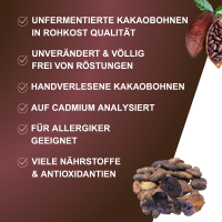 Kakaobohnen in 100% Schokolade, Bio/Fair - 350g