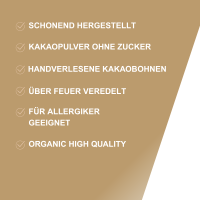 Rohes Edel Kakaopulver, Bio 200g 1A RAW
