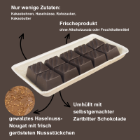 10 Nuss Nougatpralinés. Knackig Vegan Bio Fair