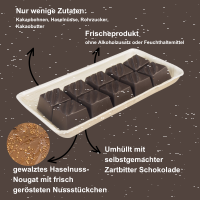 10 Nuss Nougatpralinés. Knackig Vegan Bio Fair