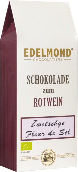 Schokolade zum Rotwein Zwetschge & Fleur de Sel Bio/Fair