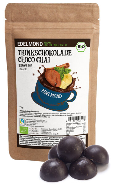 Trinkschokolade Choco Chai, Bio