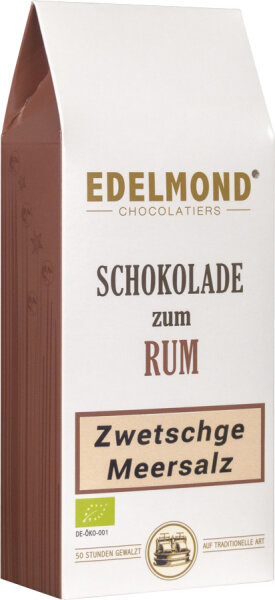Schokolade zum Rum "Zwetschge & Meersalz", Bio