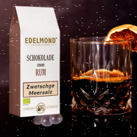 Schokolade zum Rum "Zwetschge & Meersalz", Bio
