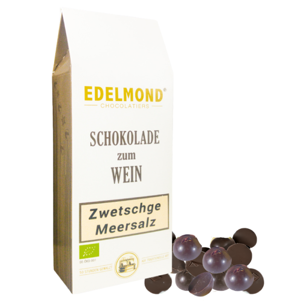 Schokolade zum Wein - Zwetschge & Meersalz, Bio