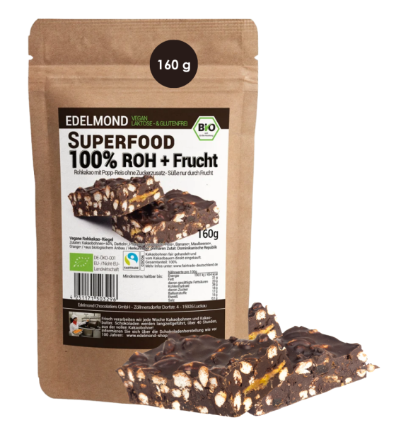 Superfood Popp-Reis in fairtr. Rohkakao Bio