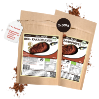 Rohes Edel Kakaopulver, Bio 1A RAW - 1kg