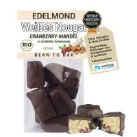 Nougat Weiß & Vegan: Cranberry Mandel, Bio