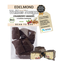 Nougat Weiß & Vegan: Cranberry Mandel, Bio