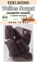 Nougat Weiß & Vegan: Cranberry Mandel, Bio