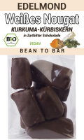 Wei&szlig;es Nougat - Kurkuma K&uuml;rbiskerne, Bio