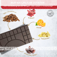 Erdbeer-Dattel Schokolade Nur Frucht Bio Fair