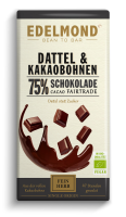 75% Dattel-Edelschokolade, Roh, Bio Fair