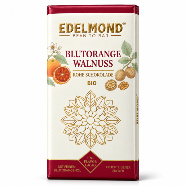 Walnuss-Blutorange; Nur Frucht Bio
